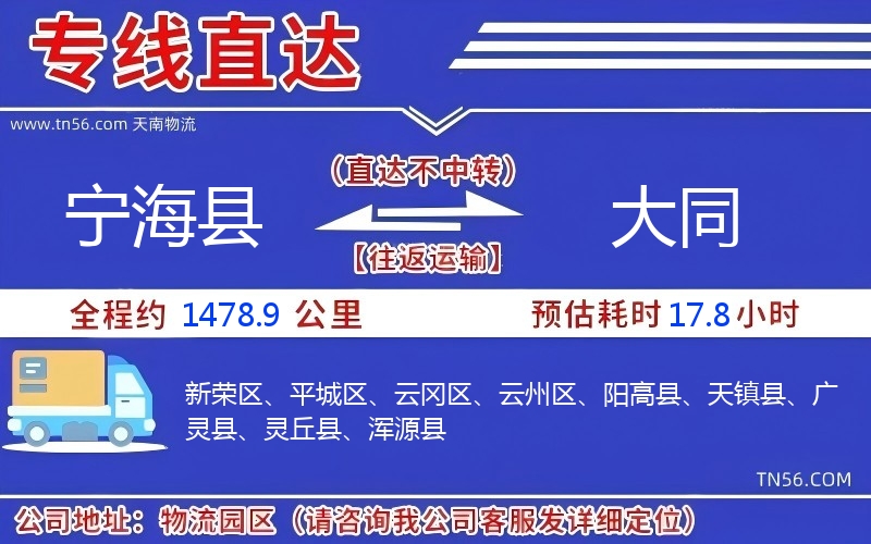 宁海县到包头物流公司 宁海县到包头物流公司