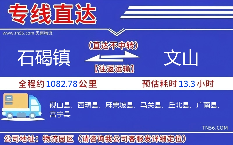 石碣镇到文山物流公司 石碣镇到文山物流公司