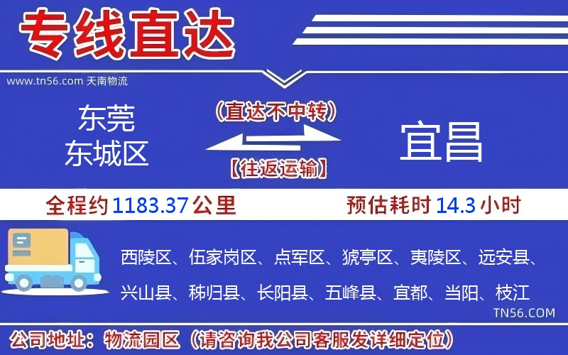 汉中东城区到宜昌物流公司