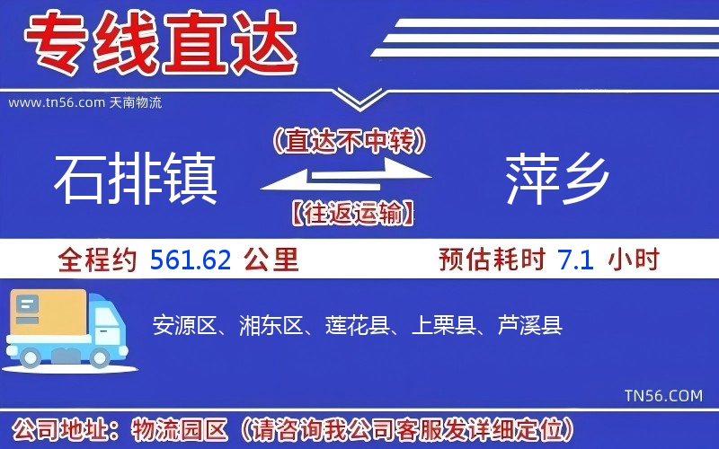 石排镇到六盘水物流公司 石排镇到六盘水物流公司