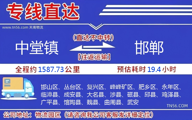 中堂镇到长治物流公司 中堂镇到长治物流公司