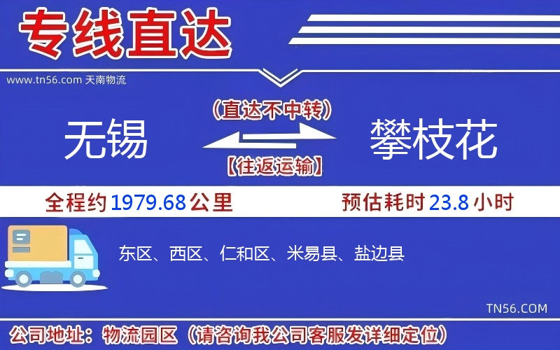 三门峡到攀枝花物流公司 三门峡到攀枝花物流公司