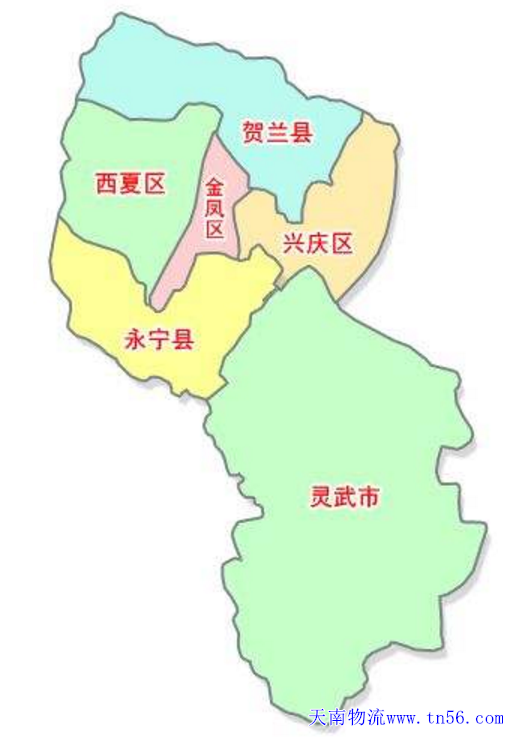 1-1F309235302636 汉中到银川市物流地图